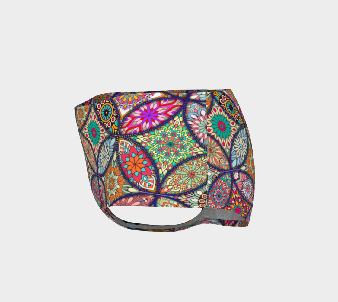 Vibrant Mandalas Mini Shorts preview #3