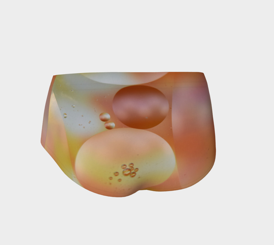 Yellow Bubbles Mini Shorts preview #2