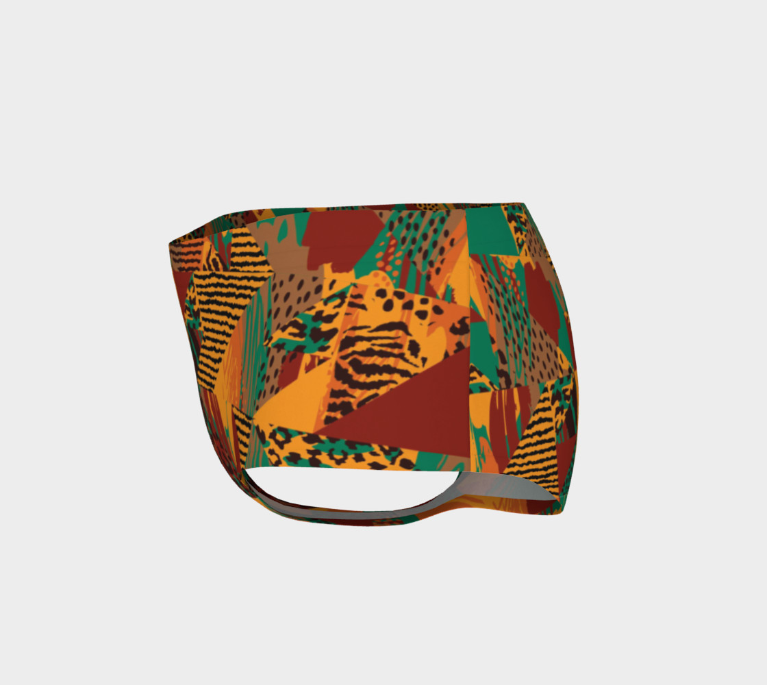 Abstract Safari Print Mini Shorts preview #3