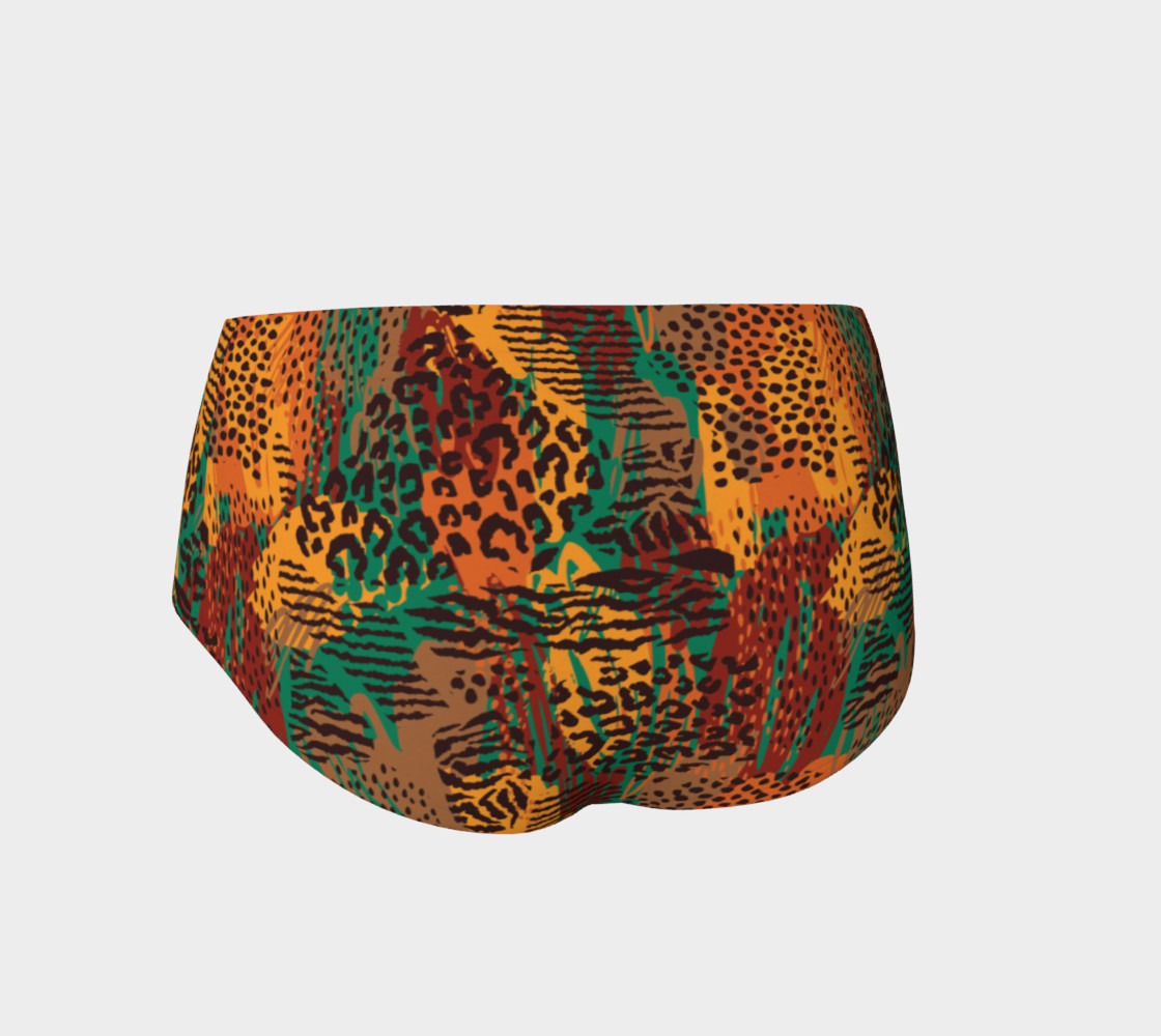 Safari Animal Print Mashup Mini Shorts preview #2