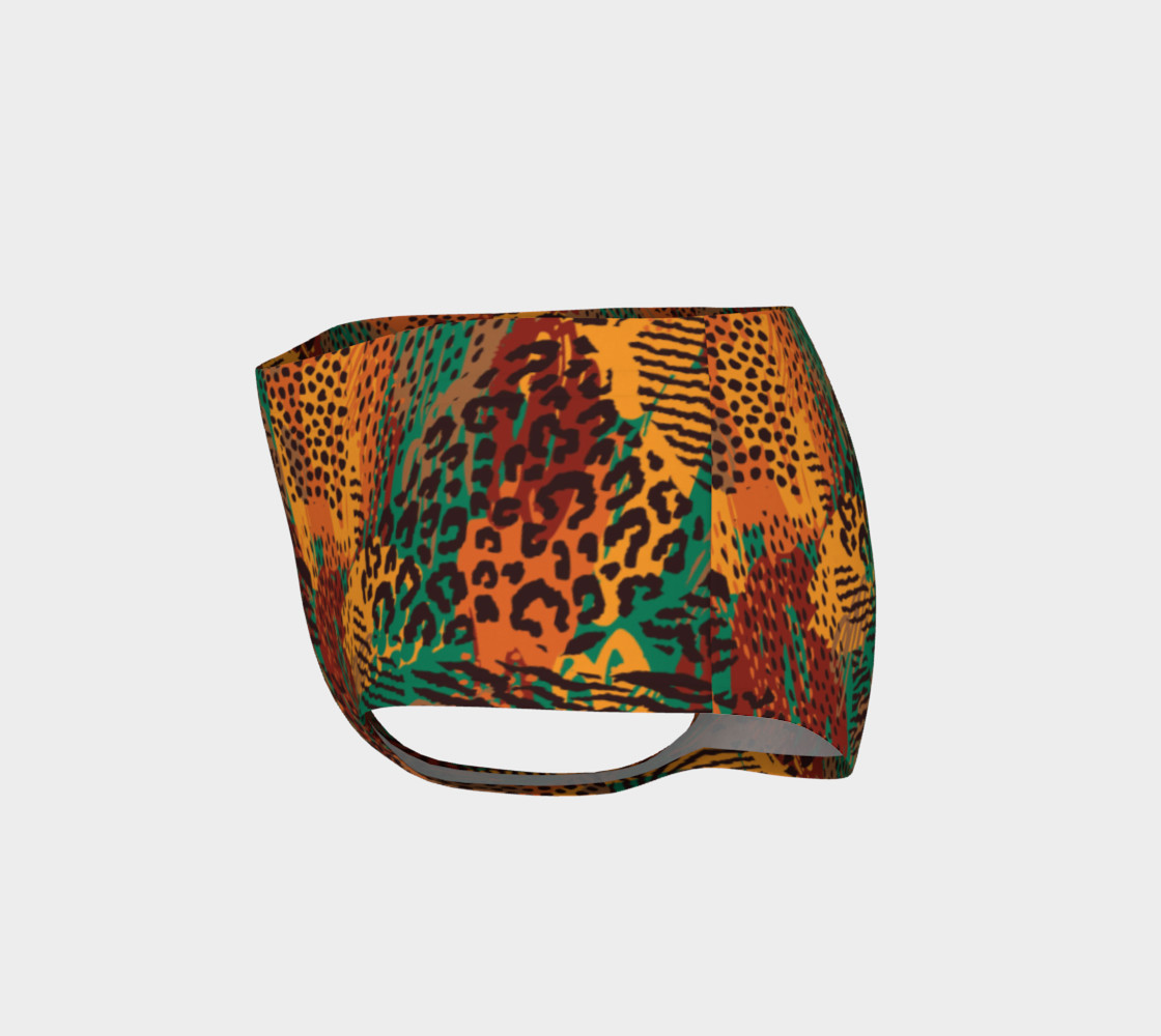 Safari Animal Print Mashup Mini Shorts preview #3
