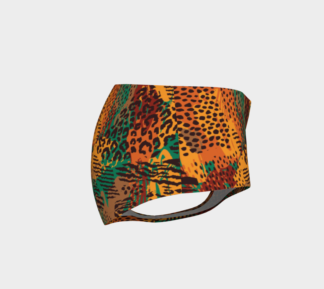 Safari Animal Print Mashup Mini Shorts preview #4