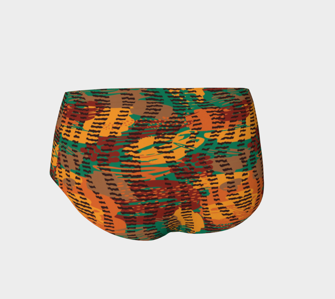 Abstract Animal Stripes Mini Shorts preview #2