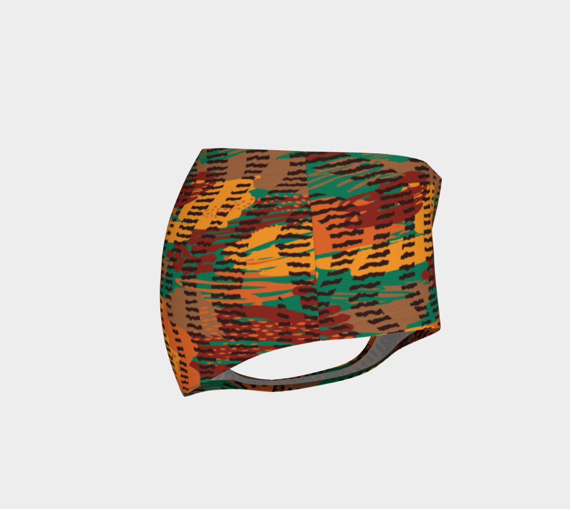 Abstract Animal Stripes Mini Shorts preview #4