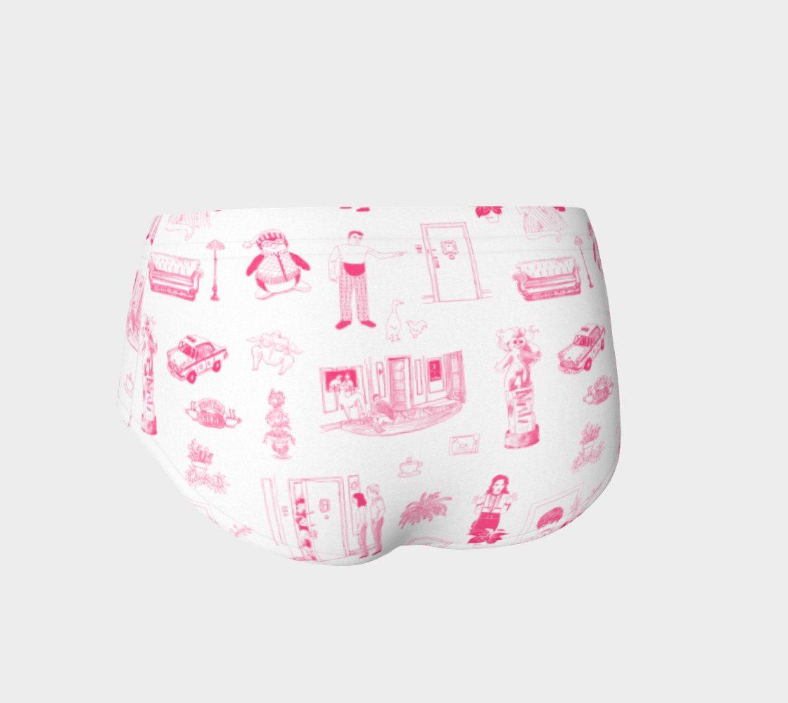 Aperçu de Friends Mini Shorts in pink and white #2