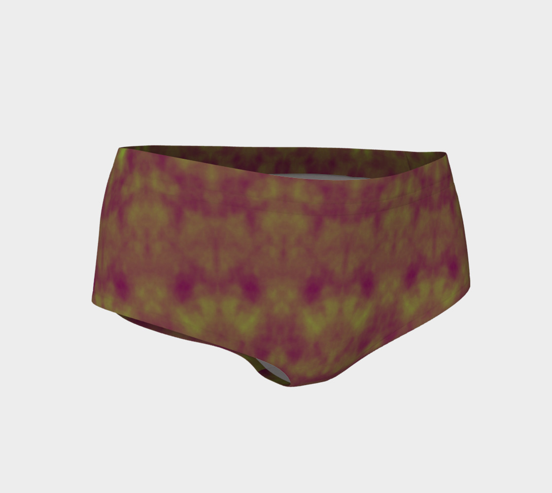 Olive and Umber Wolf Damask 3D preview