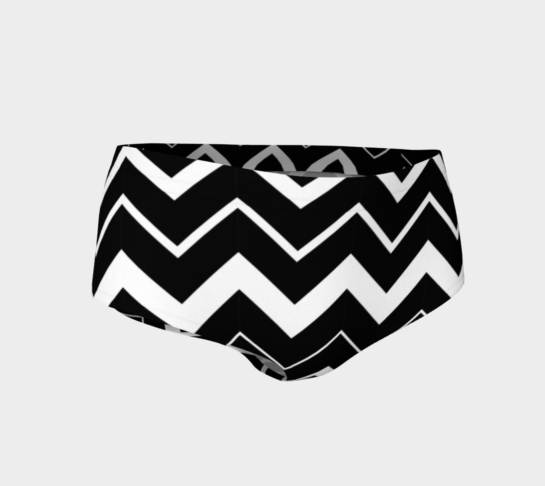 Zig Zag Black and White 3D preview