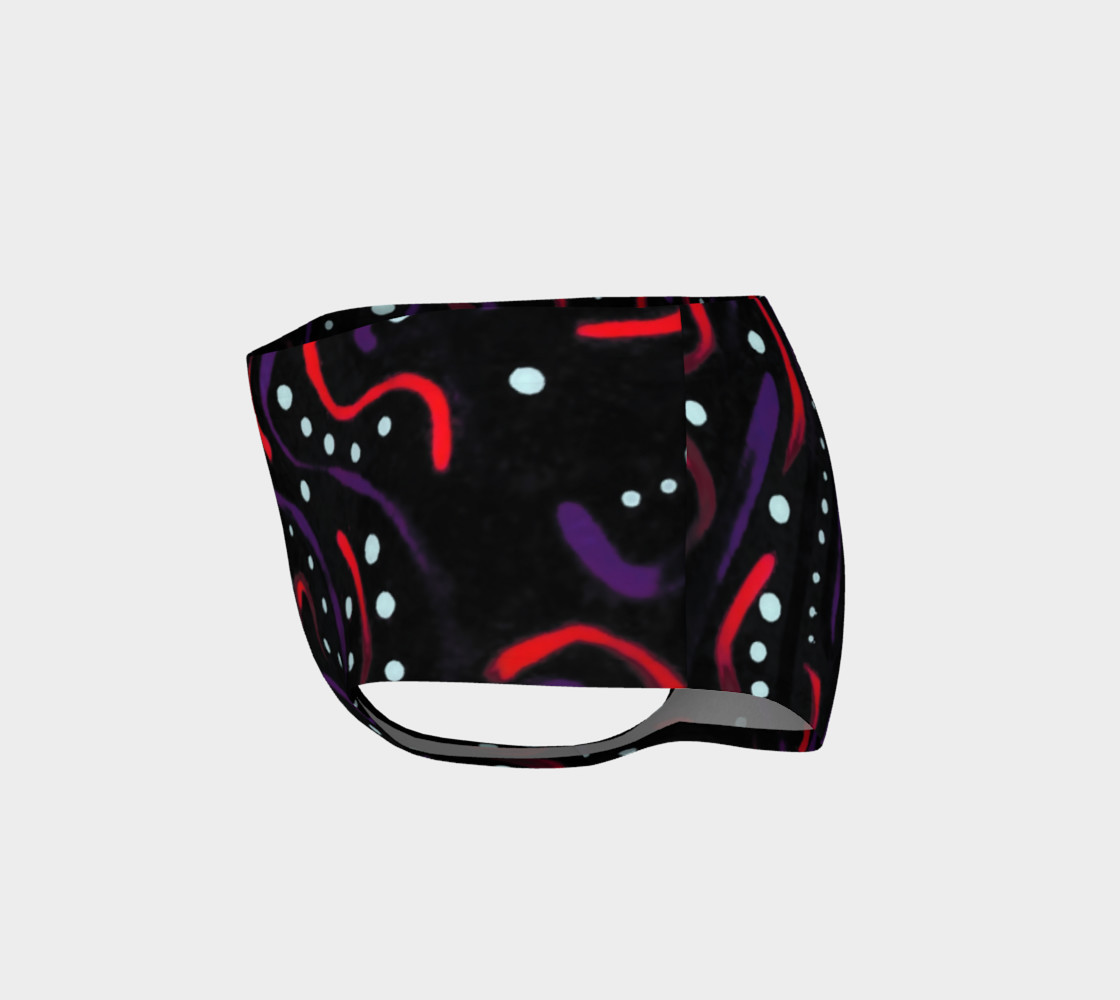 Black Light Mehndi Gothic Art Shorts preview #3