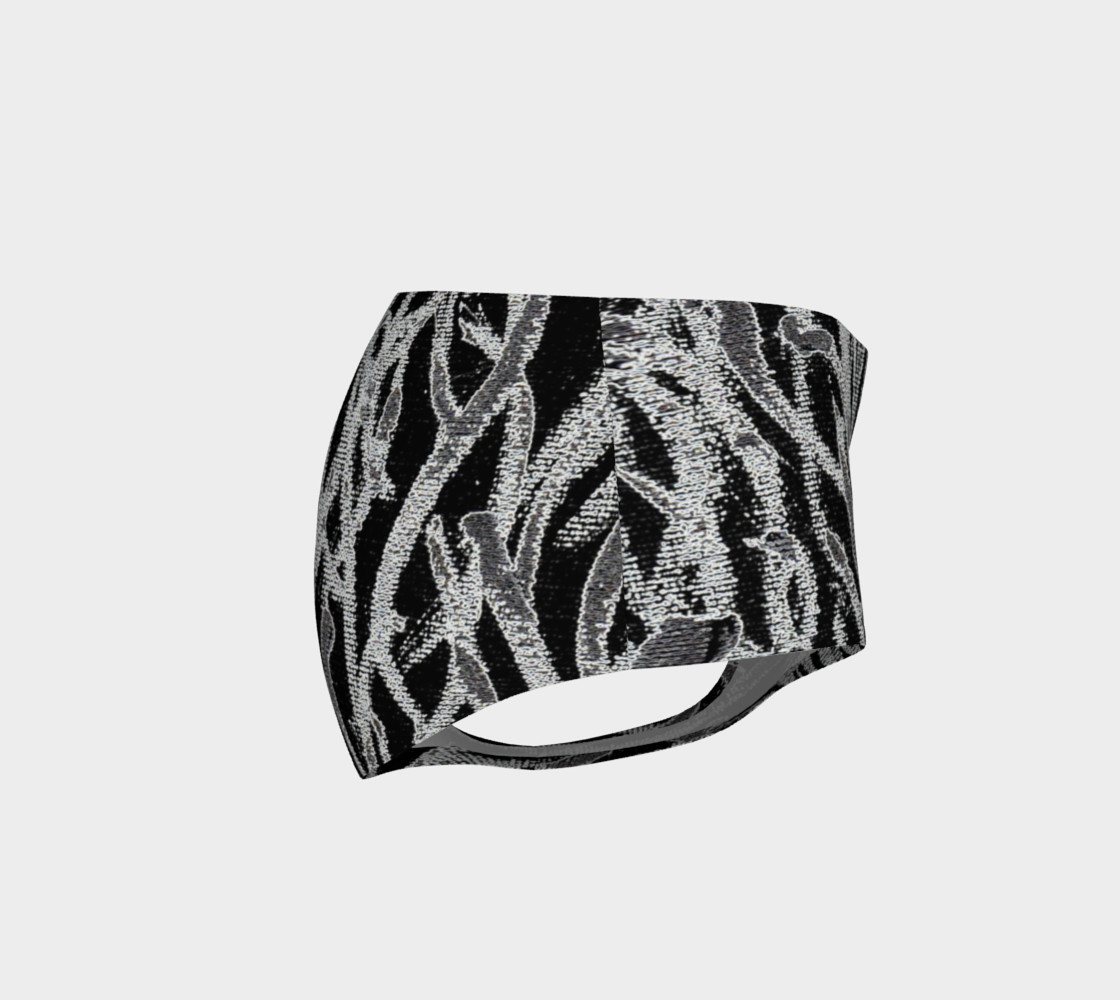 Black White Abstract Vertical Lines Mini Shorts preview #4