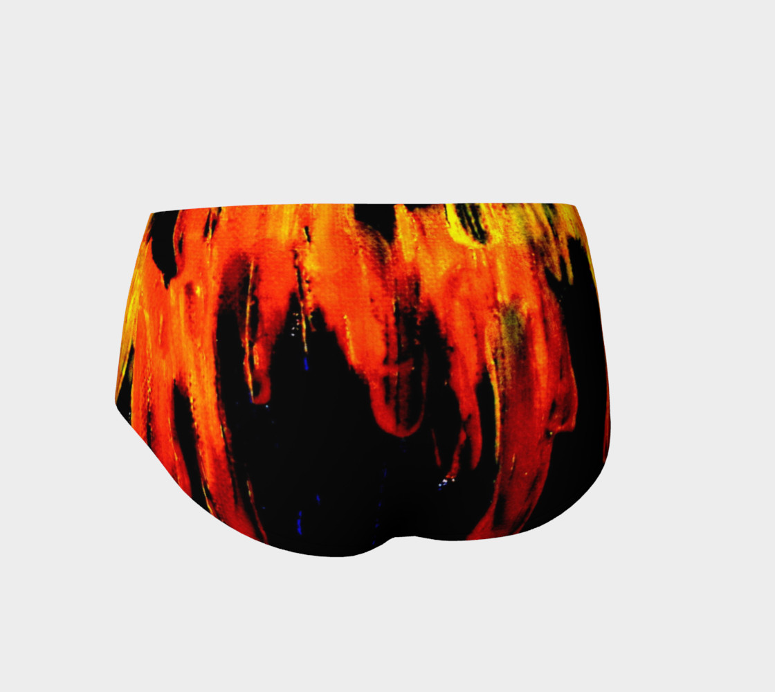 Lava in Black and Orange Mini Shorts preview #2
