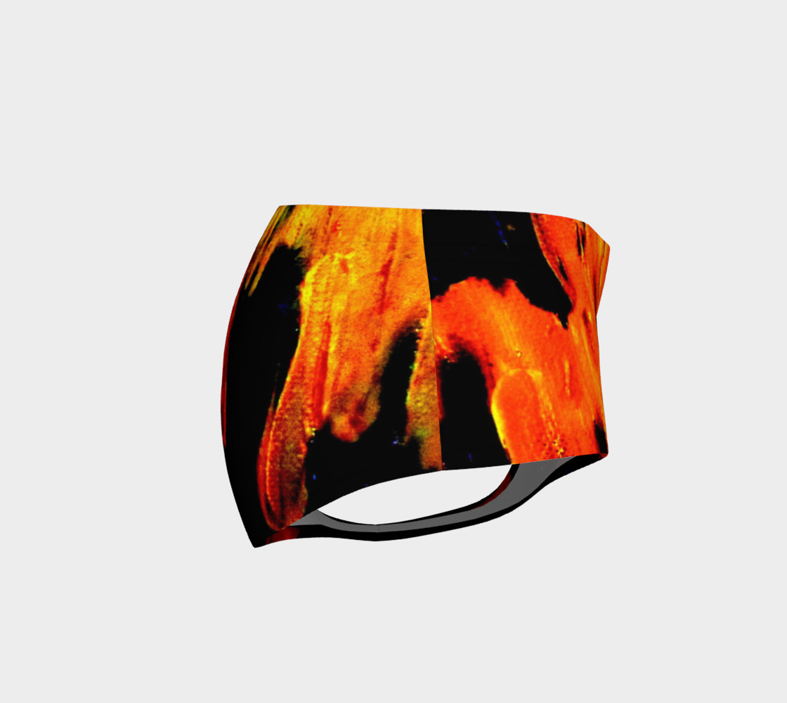 Lava in Black and Orange Mini Shorts preview #4