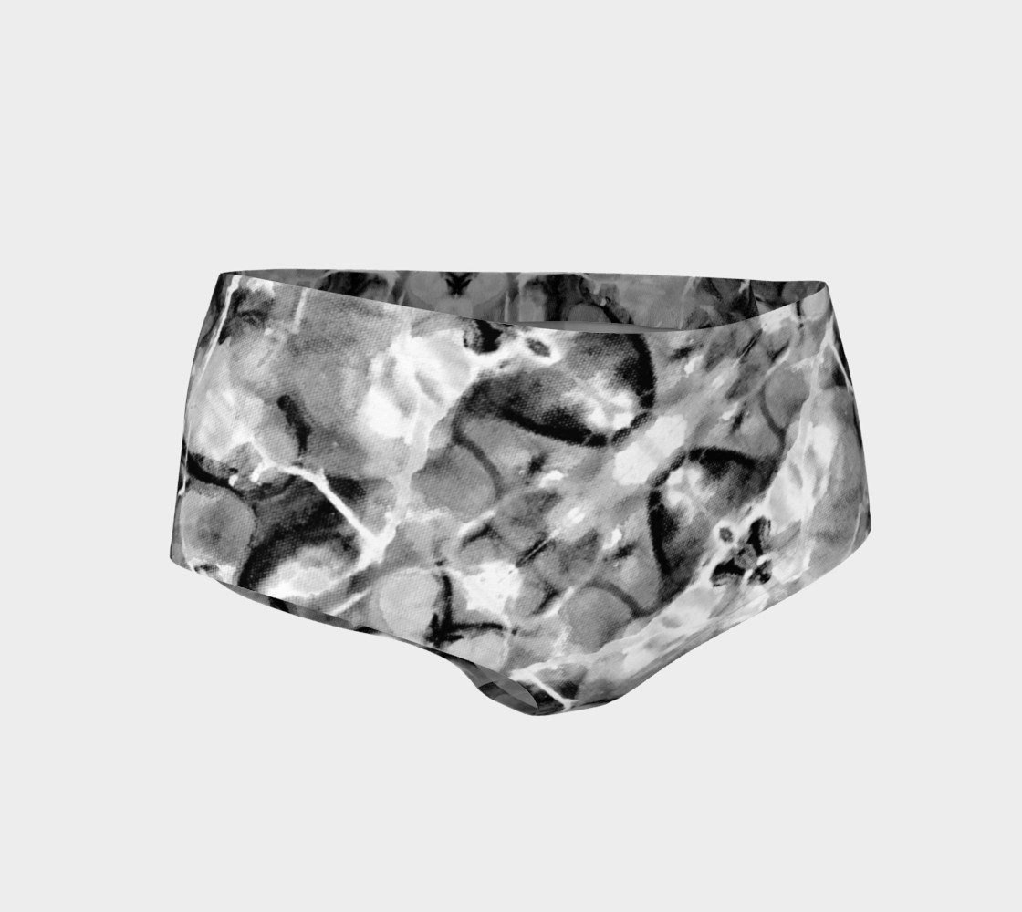 Gray Marble Mini Shorts preview #1