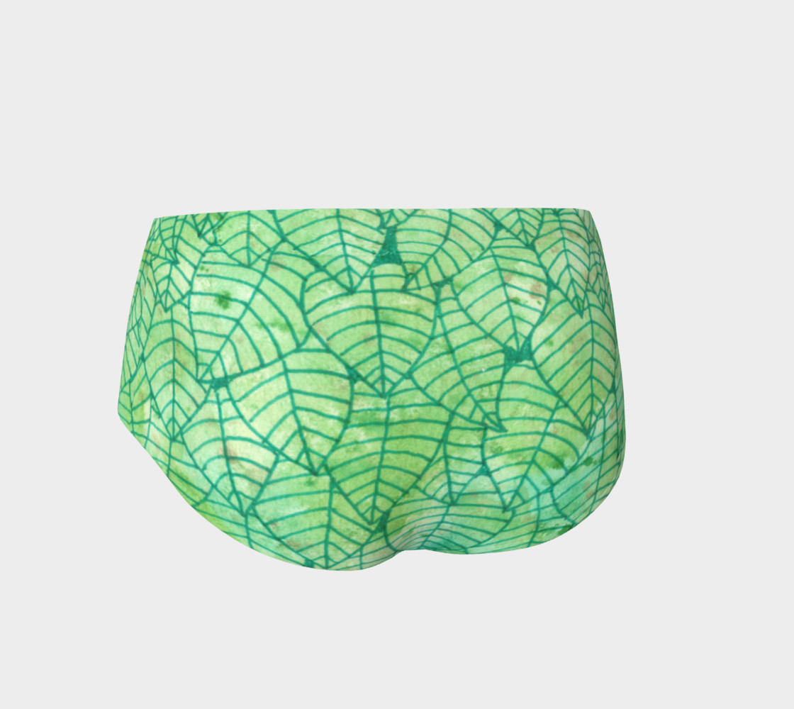 Green foliage Mini Shorts preview #2