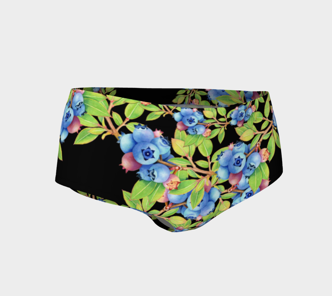 Blueberry Lattice Mini Shorts preview #1