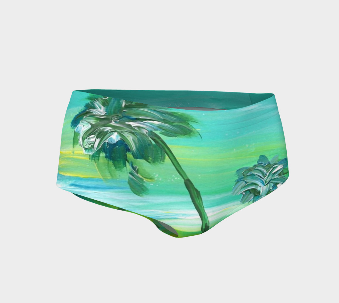 Florida Book Mini Shorts Palms In Water preview #1