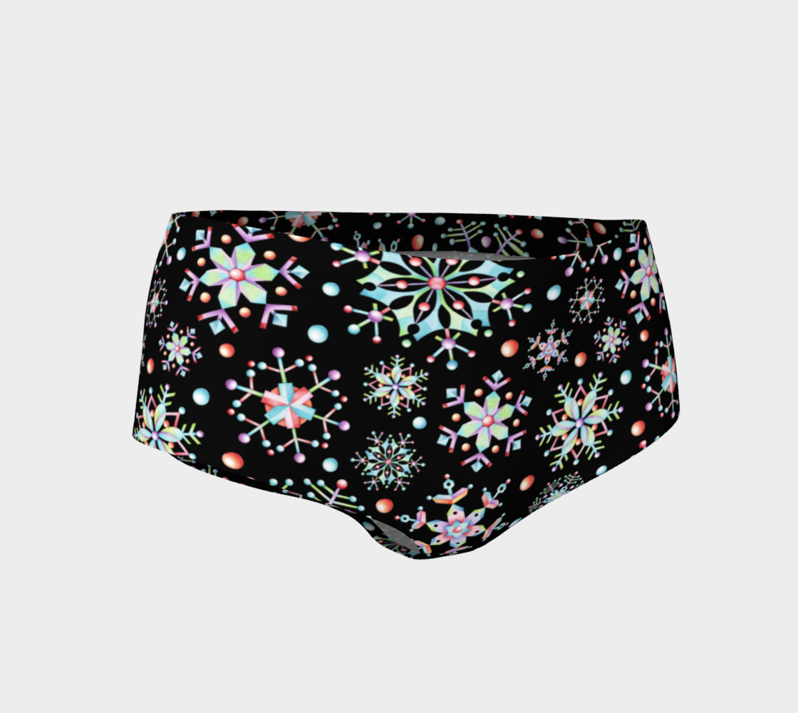Aperçu de Prismatic Snowflakes Mini Shorts #1