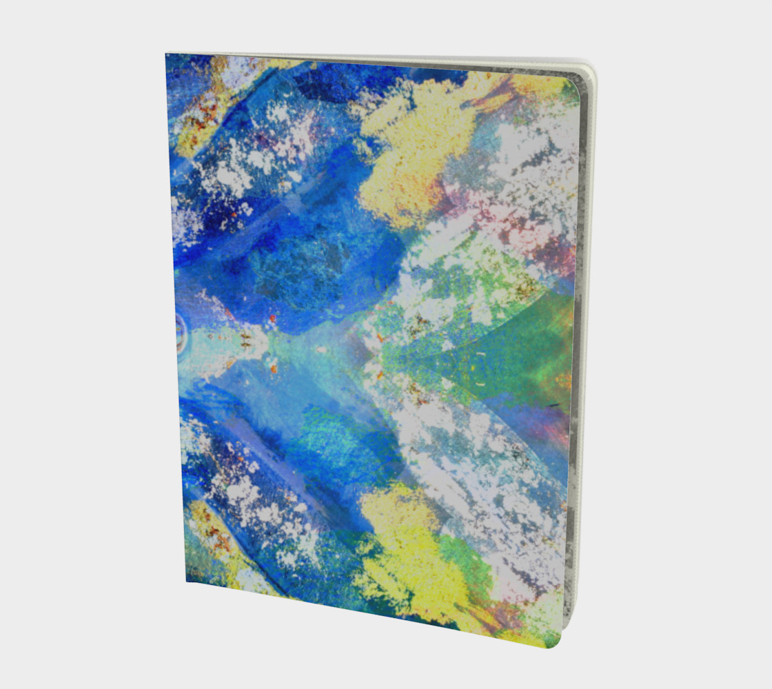 Aperçu 3D de Kaleidoscope Blue Multi Color Notebook