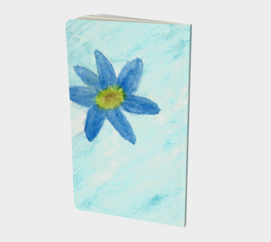 Simply Blue Flowers Small Notebook preview #2