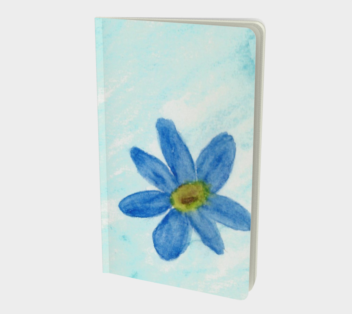 Simply Blue Flowers Small Notebook preview #1