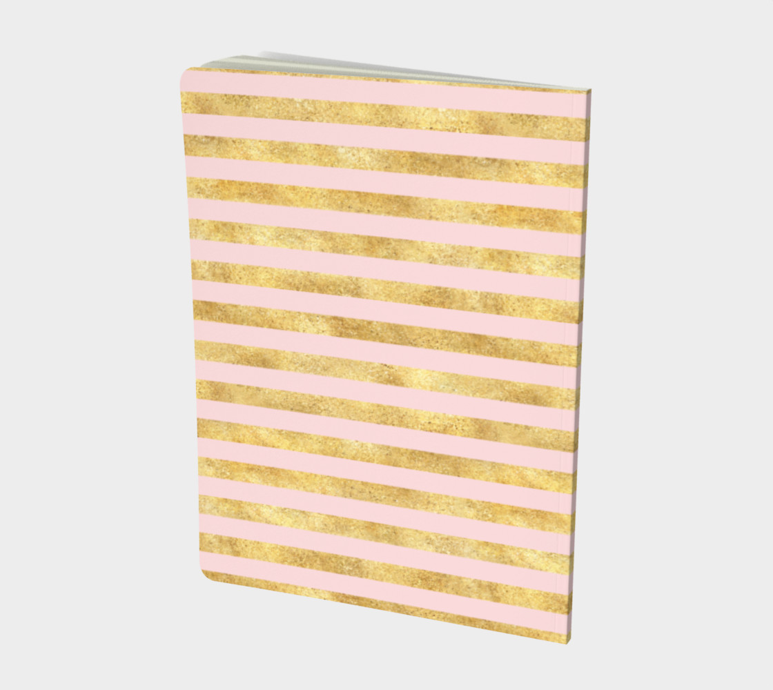 Blush Pink Gold Stripes preview #2