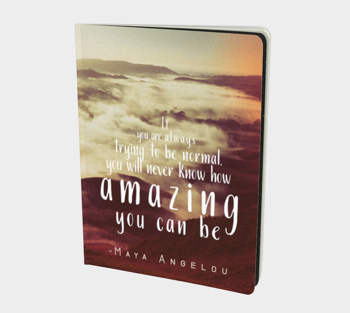 Maya Angelou 'amazing' quote - notebook preview #1