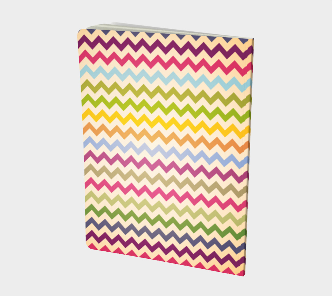 Multicolour chevron - notebook preview #2