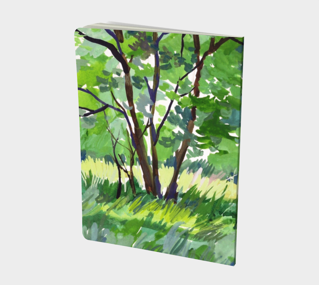 Watercolor Summer Grove Landscape preview #2