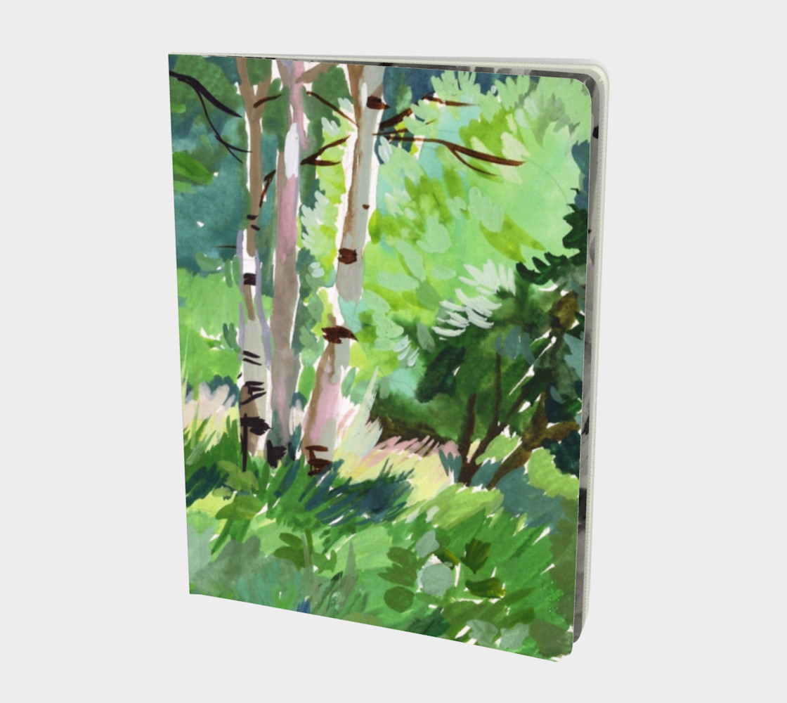 Watercolor Summer Grove Landscape preview #1