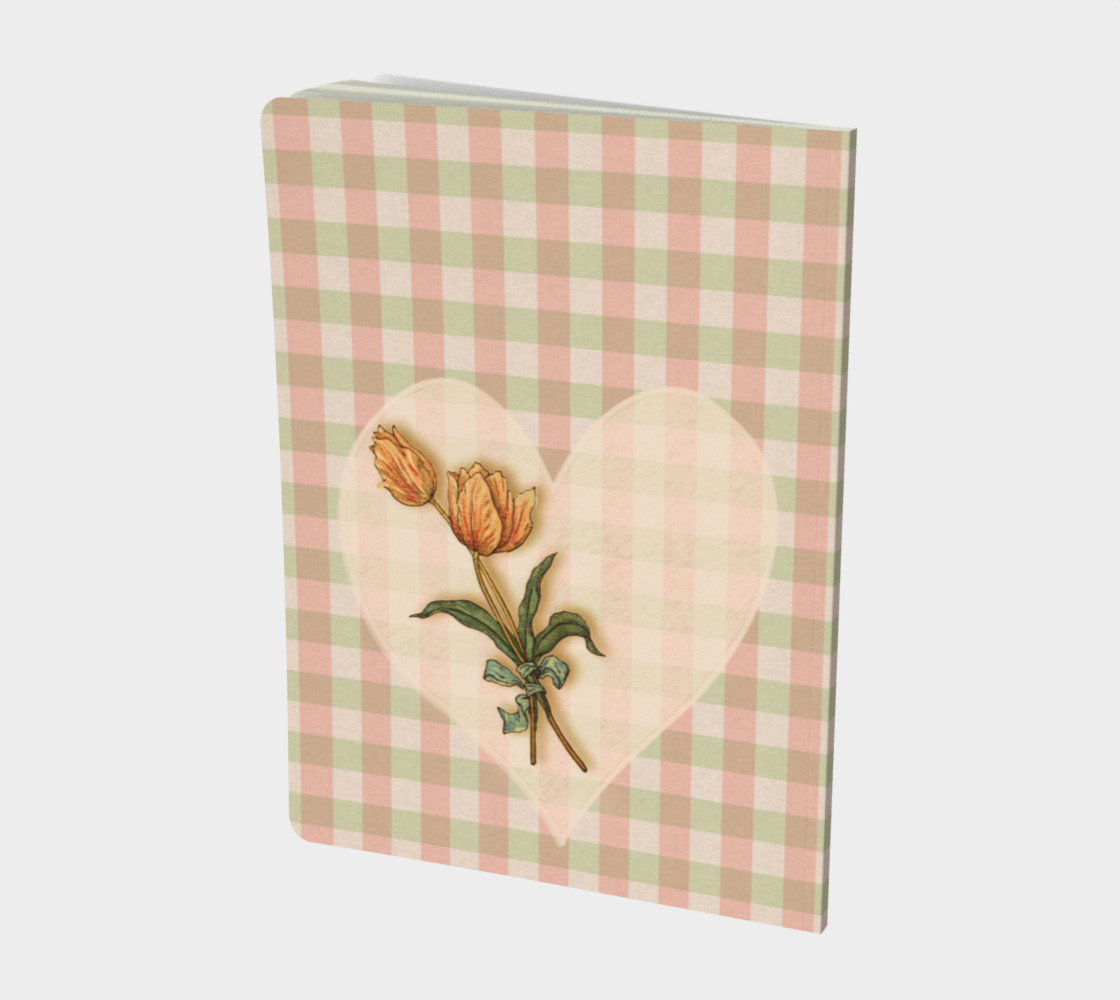 Gingham, Heart and Tulips Miniature #3
