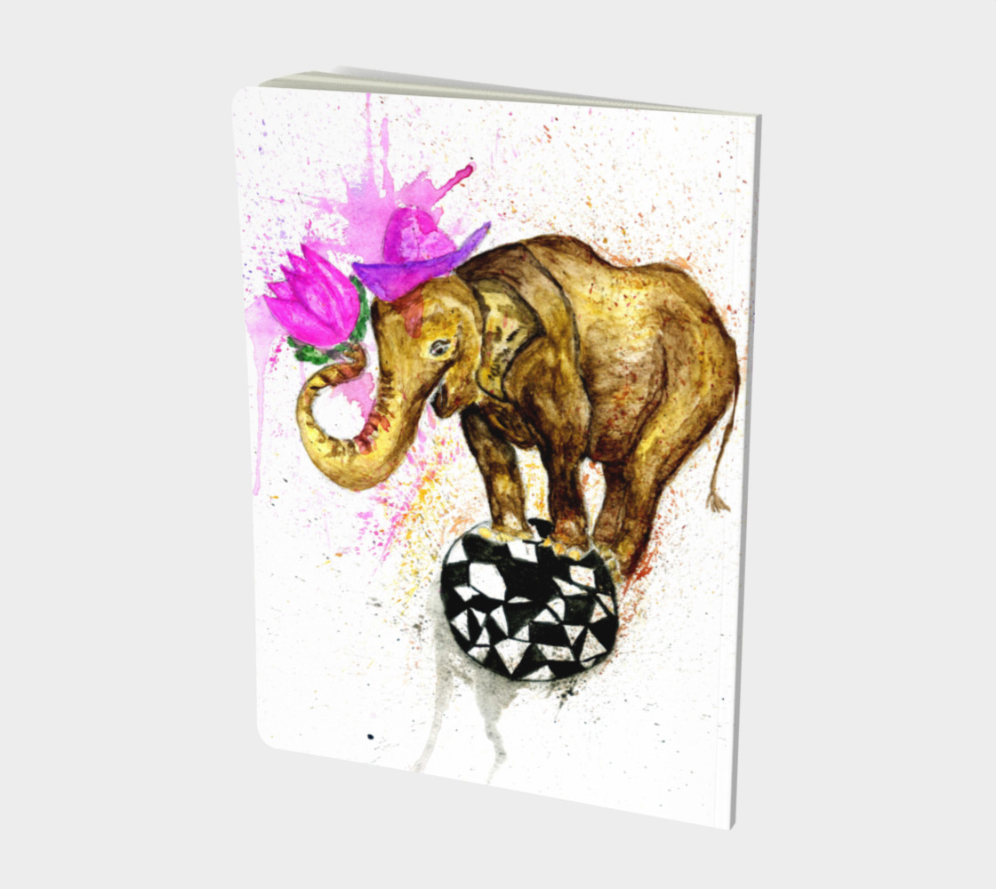 Cartoon Elephant with lotus preview #2