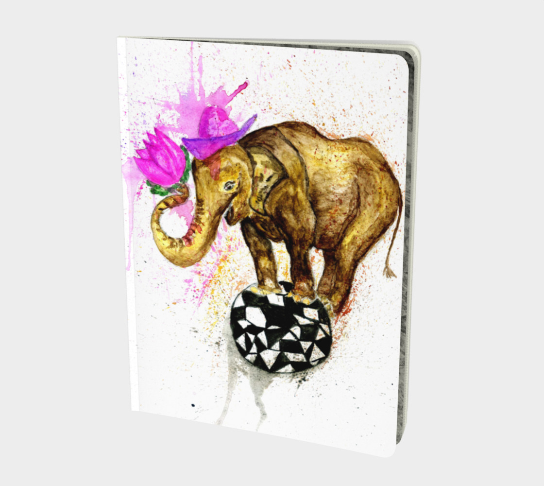 Cartoon Elephant with lotus preview #1