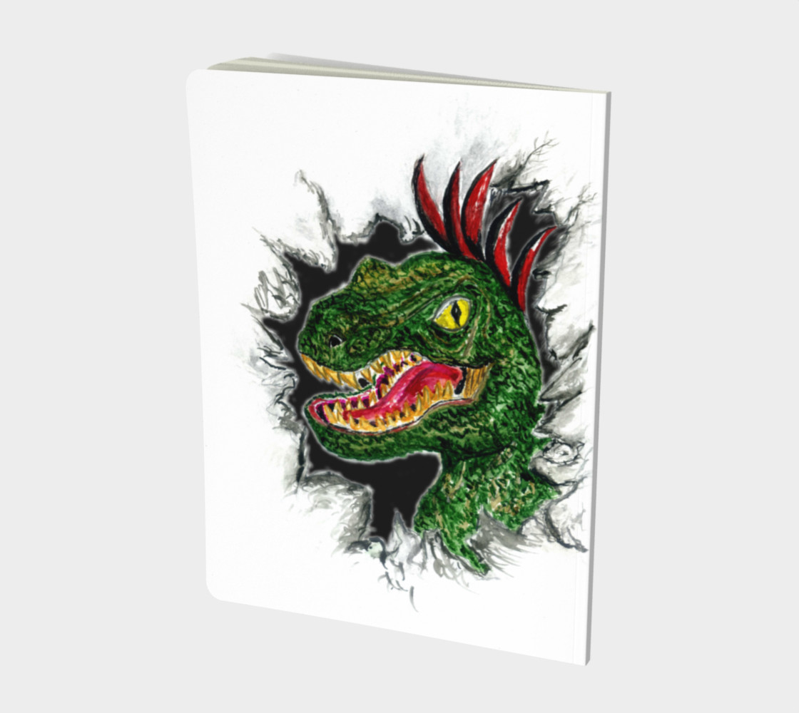 Grunge Velociraptor Portrait preview #2