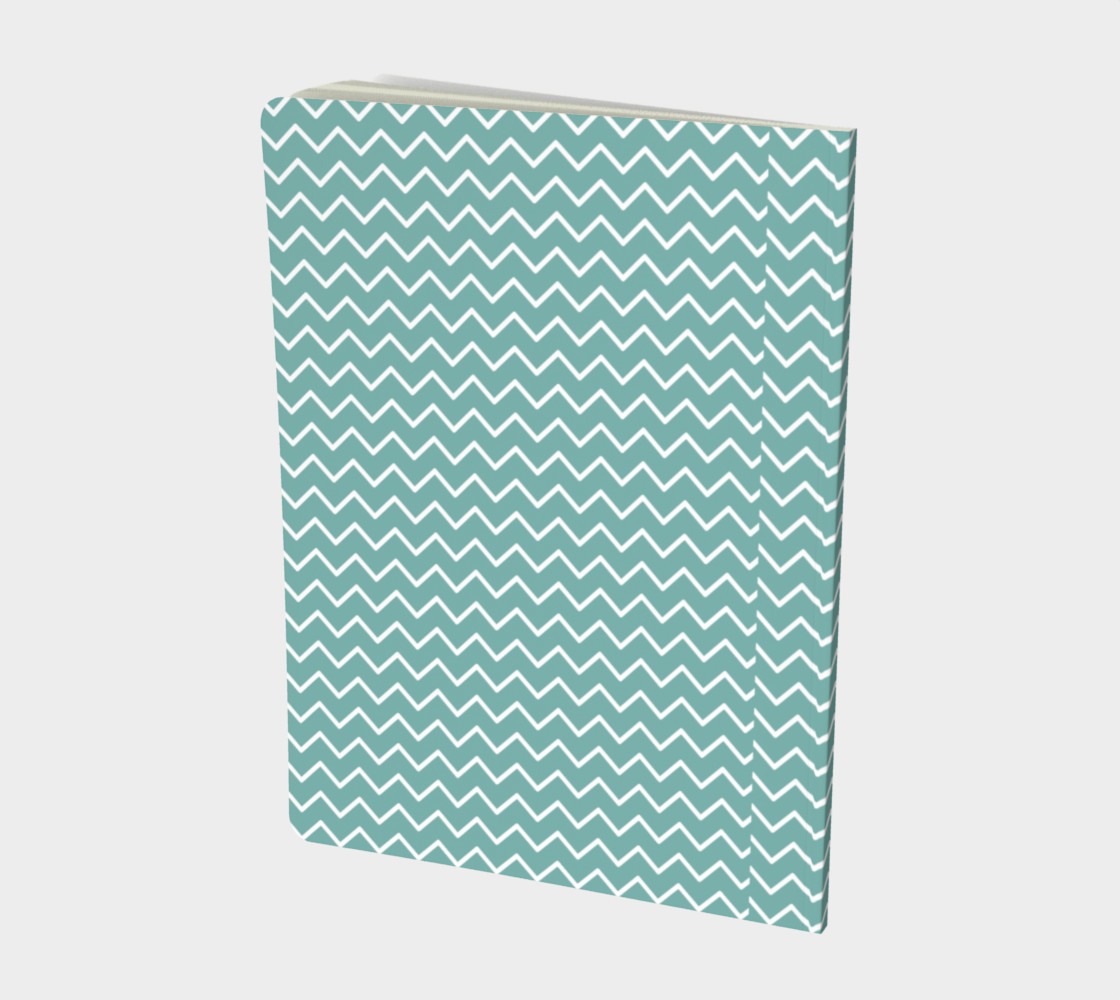 Teal Waves Notebook preview #2