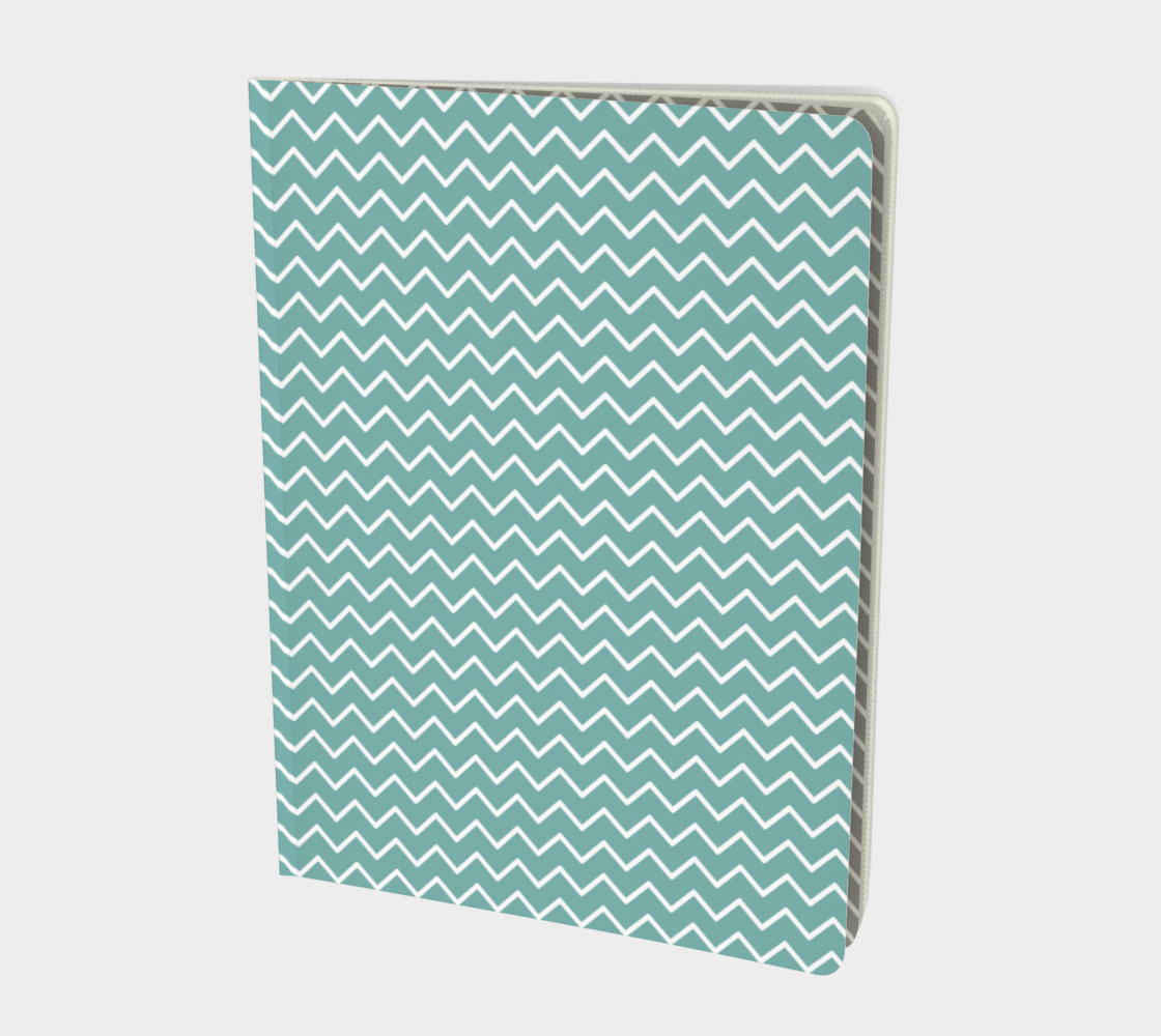 Teal Waves Notebook preview #1