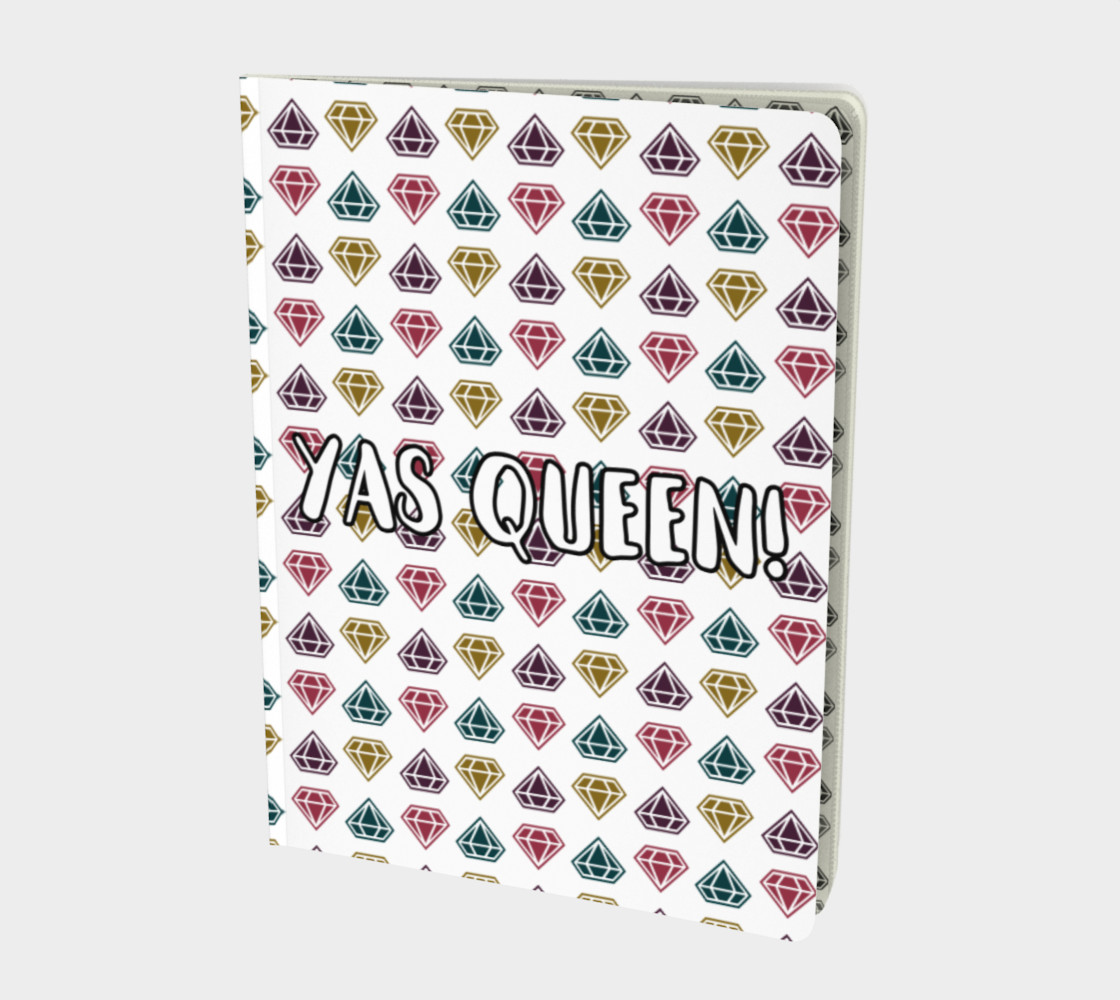 Yas Queen! - Colorful Diamond Pattern Notebook preview #1