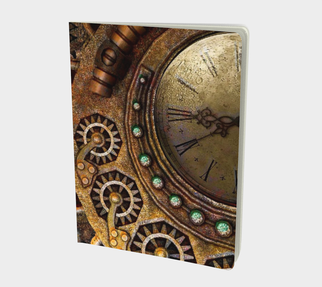 Steampunk Gears Notebook 3D preview
