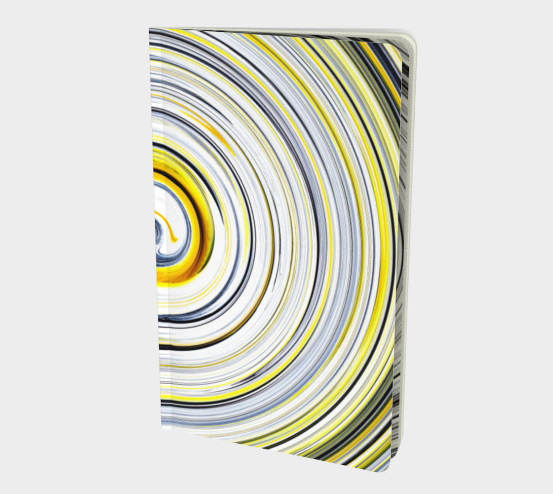 Aperçu de Yellow And Black Funky Swirl #1