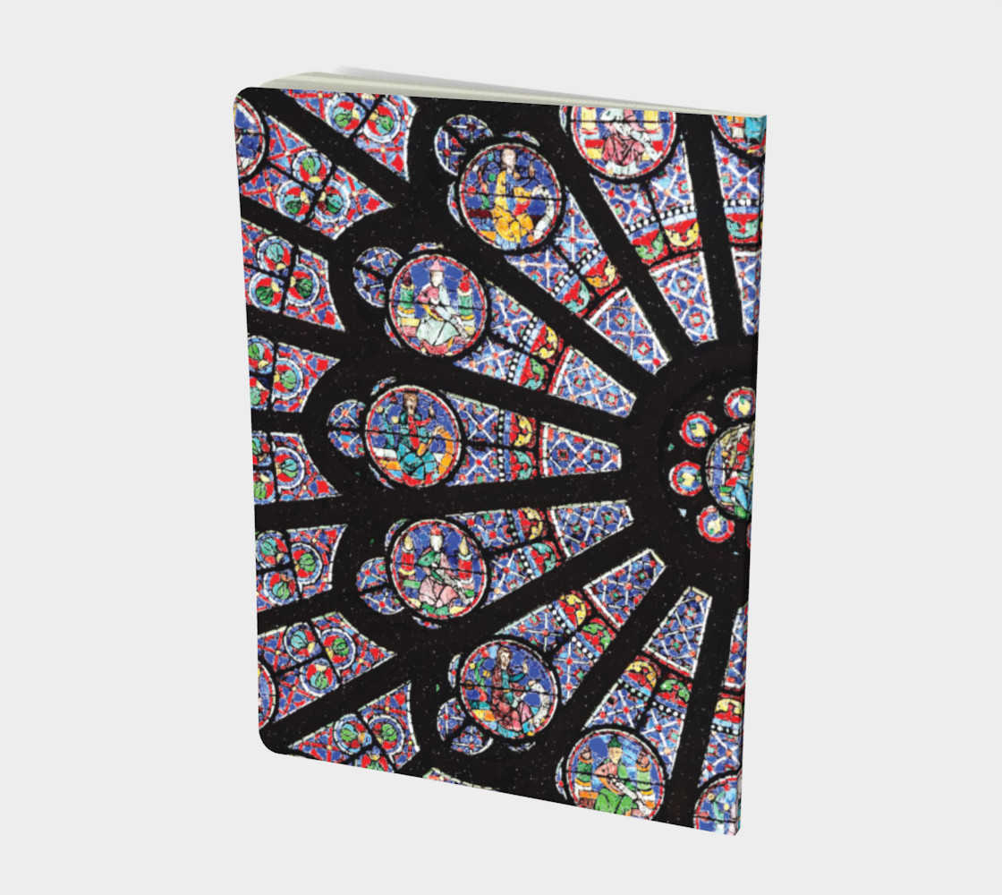 Rose South Window, Notre Dame Paris Large Notebook preview #2