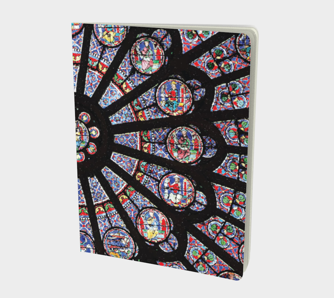 Rose South Window, Notre Dame Paris Large Notebook preview #1
