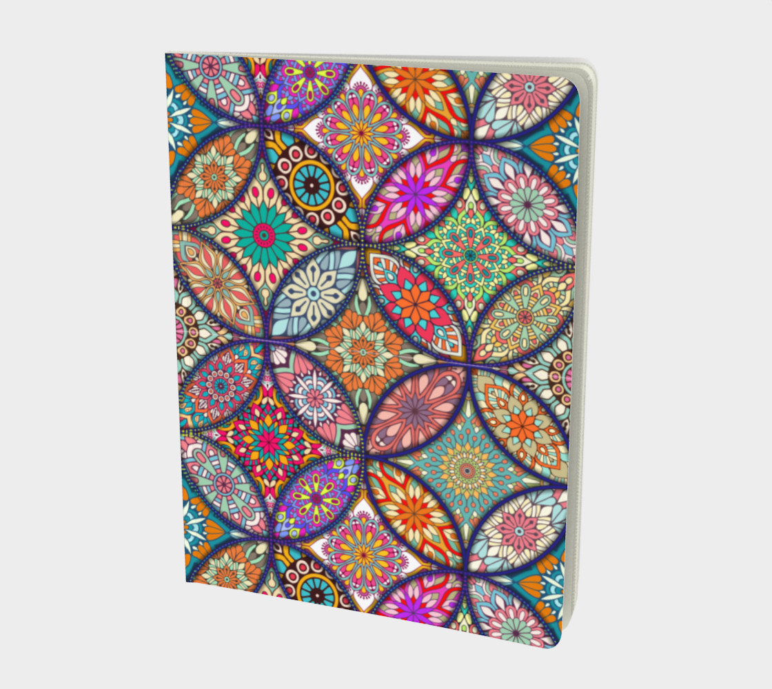 Vibrant Mandalas Large Notebook preview #1