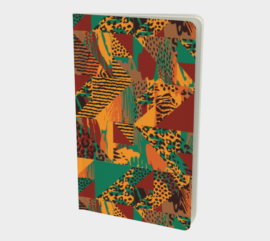 Abstract Safari Print Small Notebook preview #1