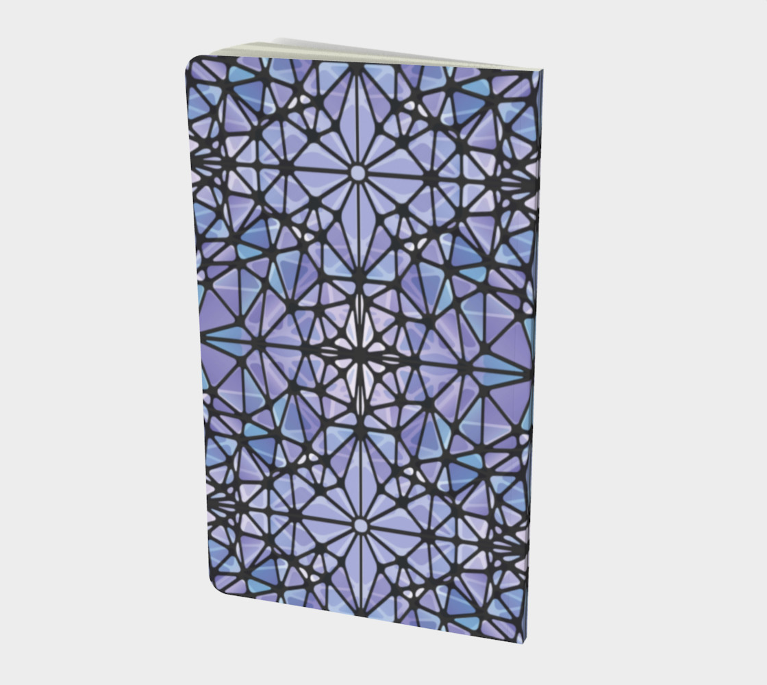 Purple and Blue Kaleidoscope Notebook - Small preview #2