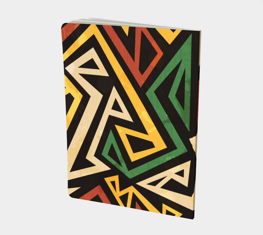 African Geometric Large Notebook (Print by Gudinny) preview #2