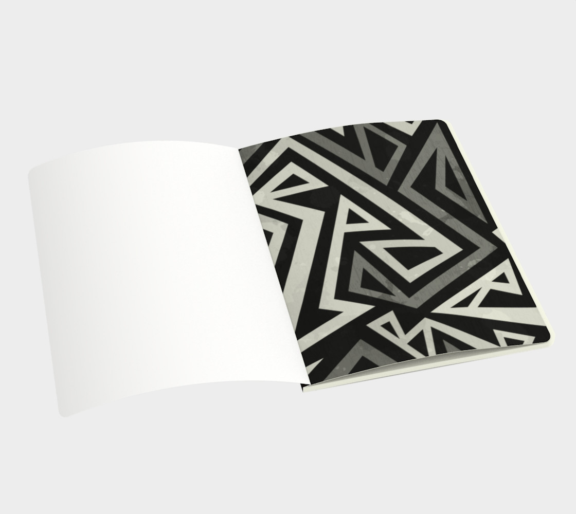 African Geometric Large Notebook (Print by Gudinny) preview #3