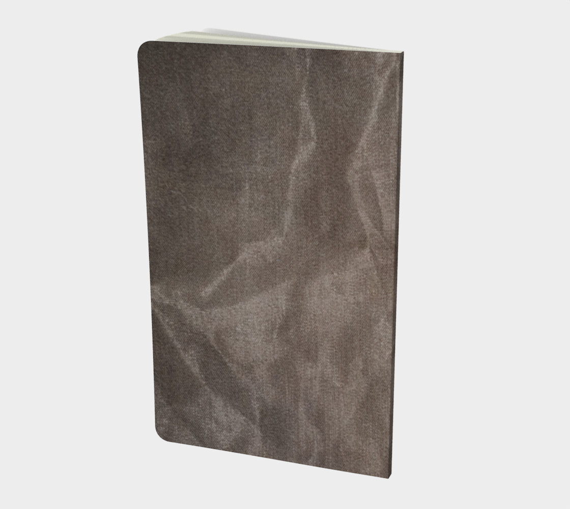 Crinkled Taupe Velvet Notebook preview #2