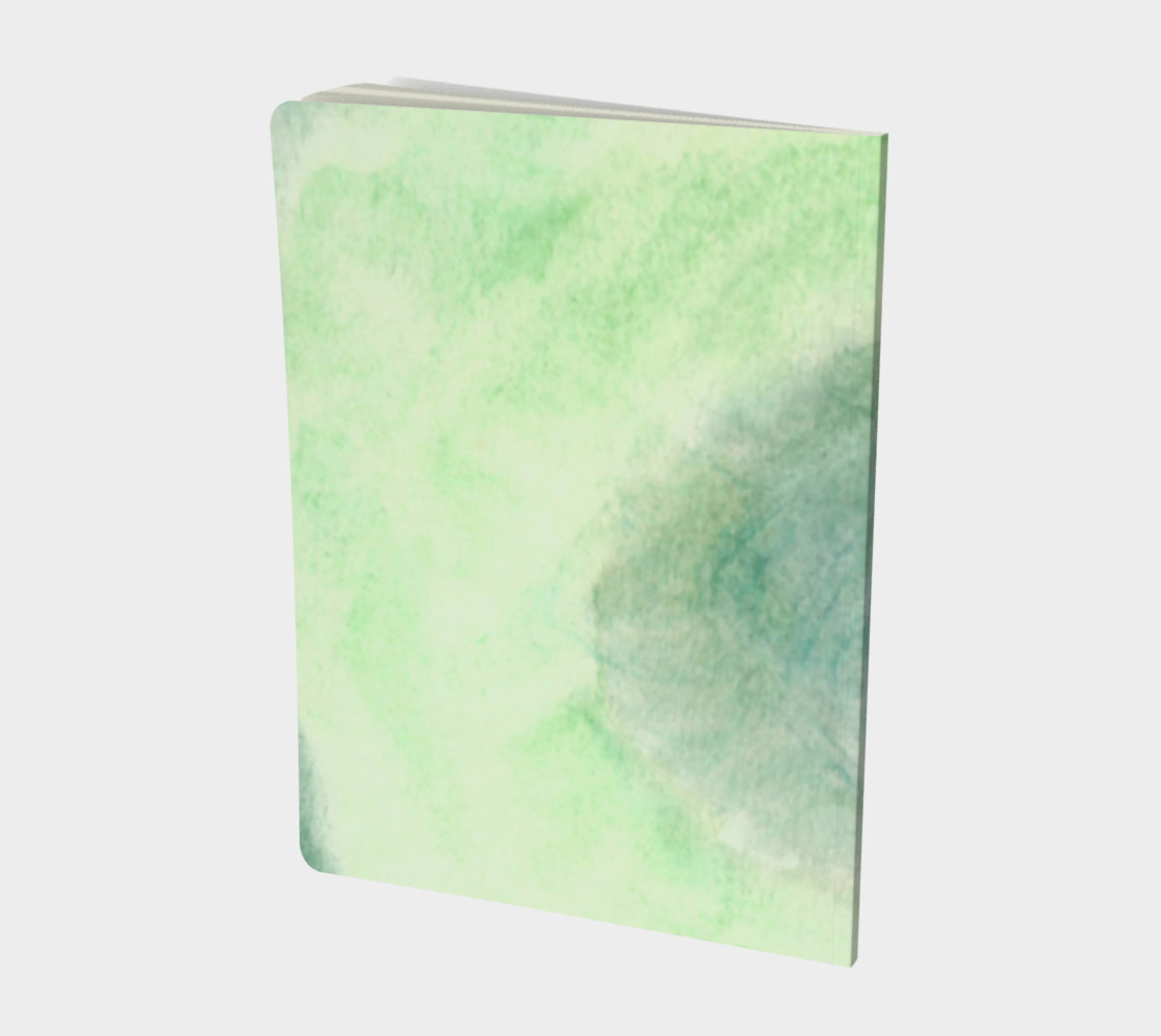 Green Dimension Flower Large Notebook preview #2