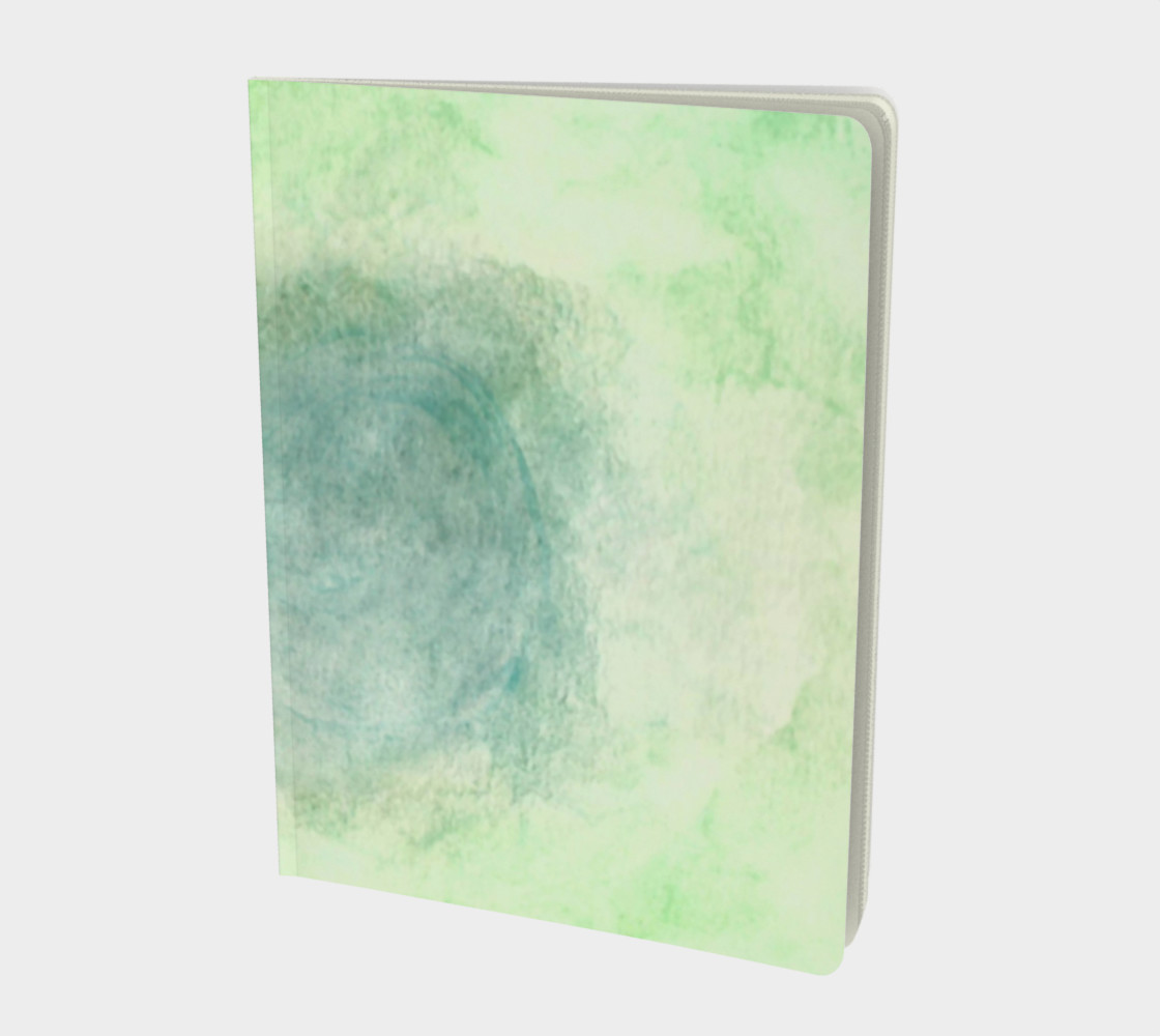 Green Dimension Flower Large Notebook preview #1