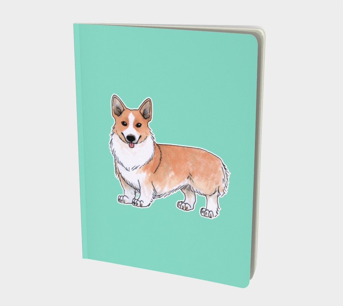 Aperçu de Welsh corgi dog Large Notebook #1