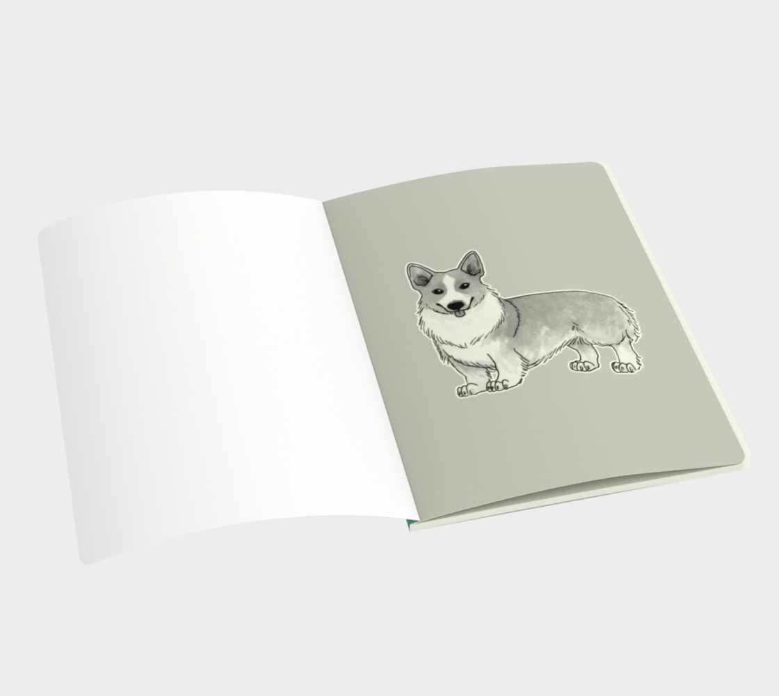 Aperçu de Welsh corgi dog Large Notebook #3