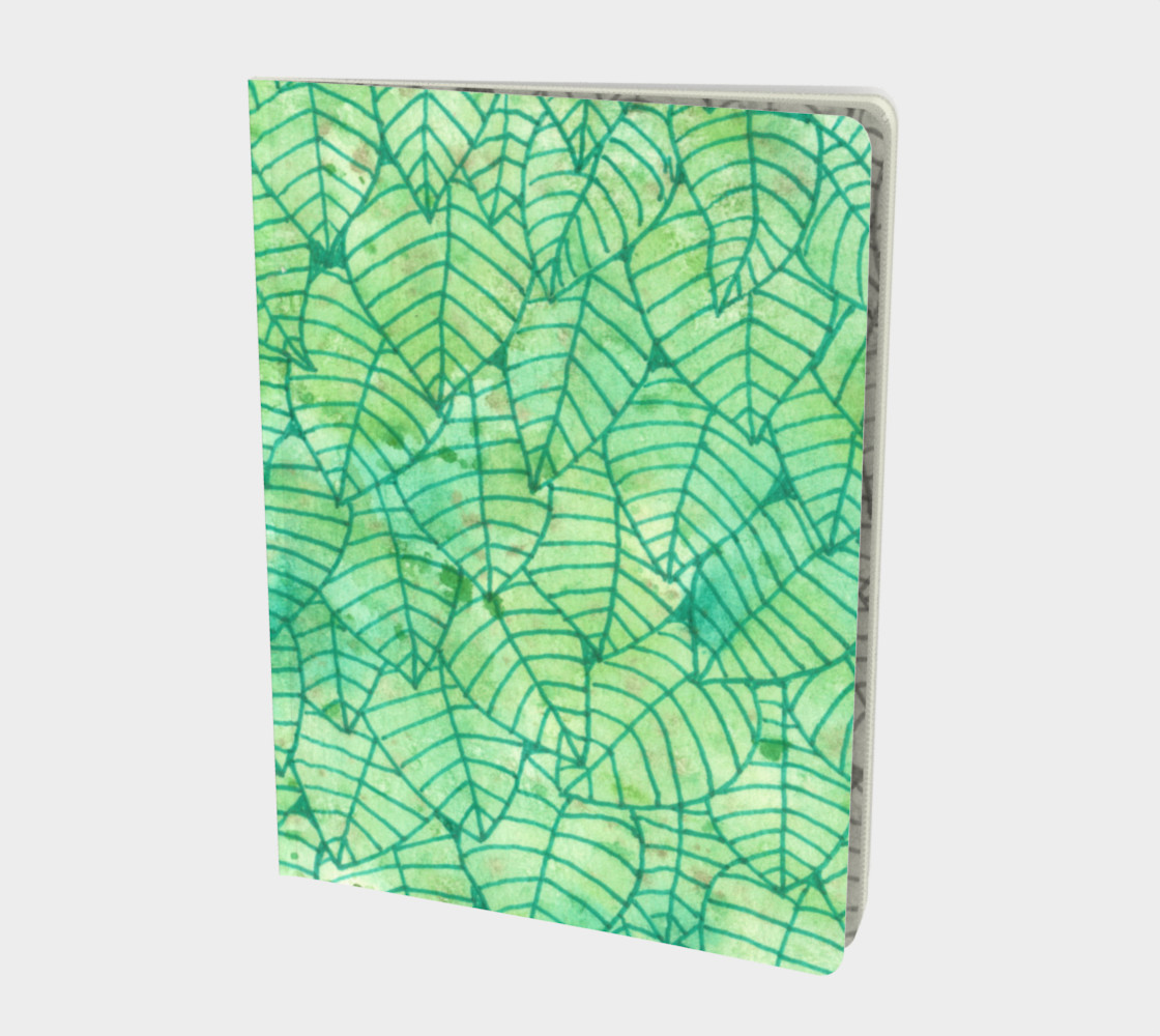 Aperçu de Green foliage Large Notebook #1
